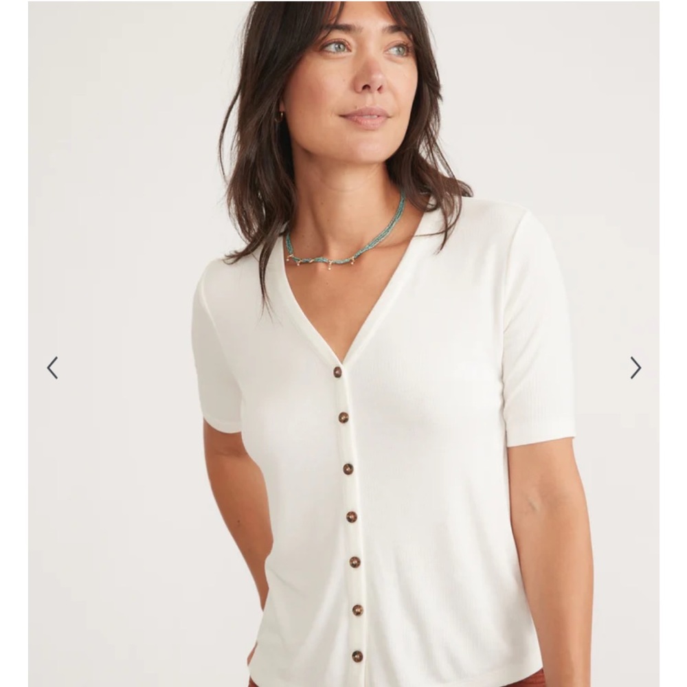 [Marine Layer] Lexi Rib Button Top